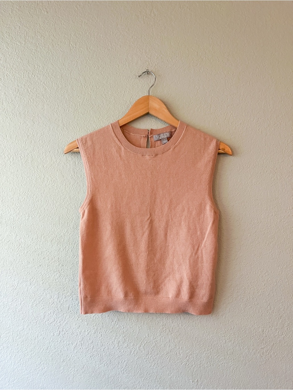 J. Crew Cashmere Knit Sleeveless Tank in Blush Small